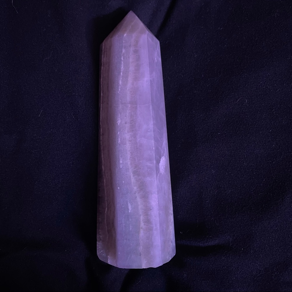 Giant pale fluorite tower 5.5 inches OFFERS WELCOME